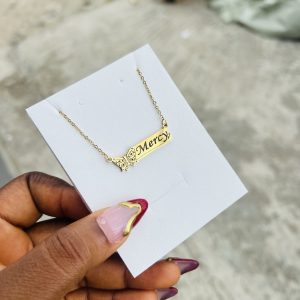 Engraved female wasps necklace