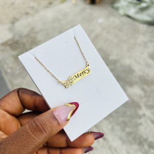 Engraved female wasps necklace