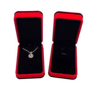 Suede velvet necklace box