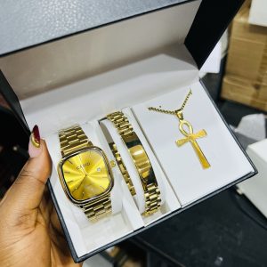 Gold male steel set no box