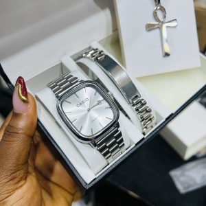 Silver male steel set no box