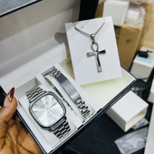 Silver male steel set no box