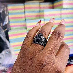 Black wedding ring size 10