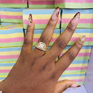 Blade Gold Wedding Ring size 9