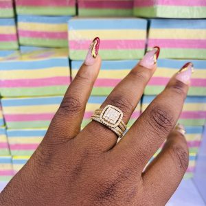 Blade Gold Wedding Ring size 9