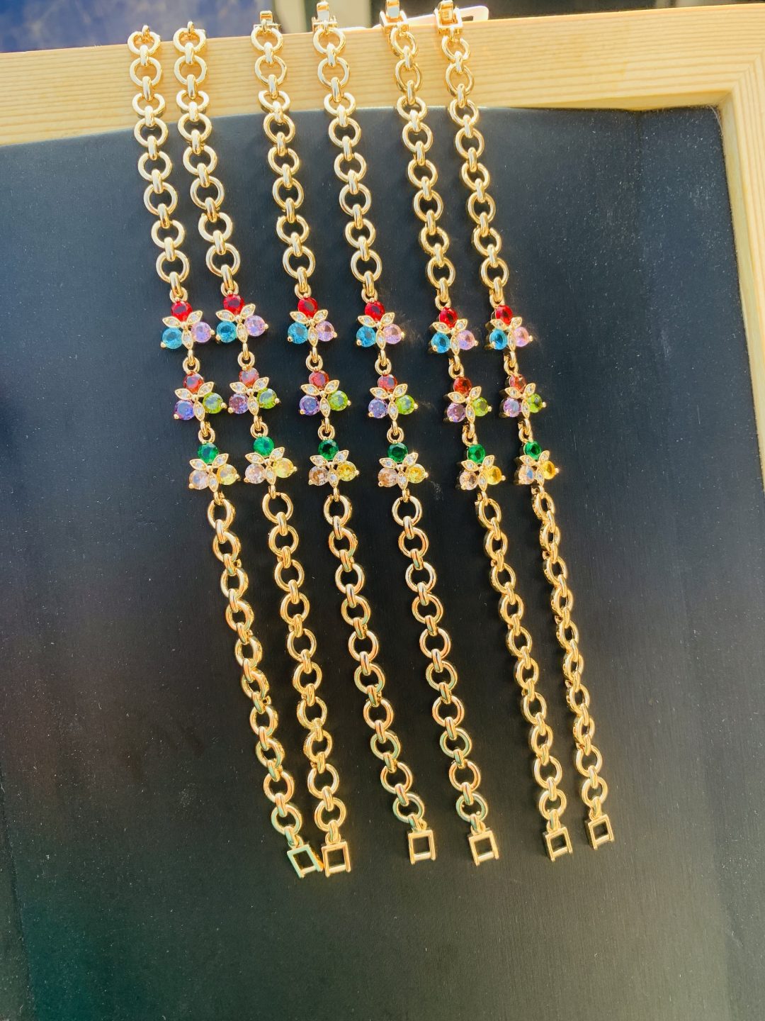 Half stone bracelet 002