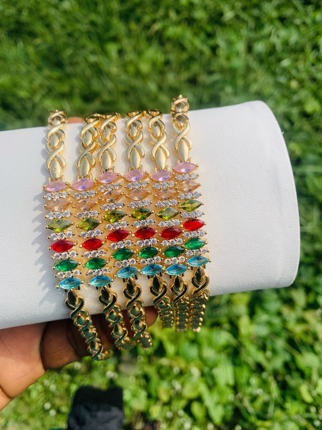Half stone bracelet 007 - Image 2