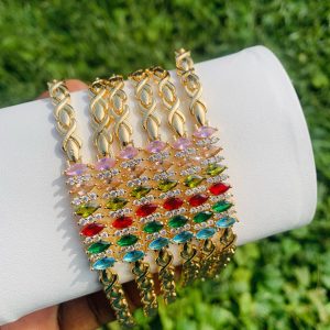 Half stone bracelet 007
