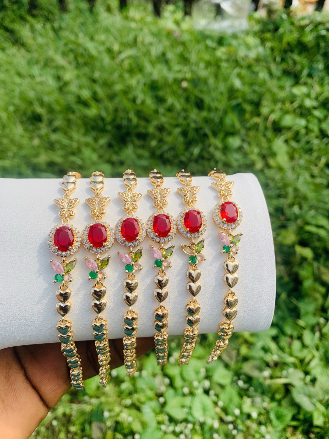 Half stone bracelet 011 - Image 2