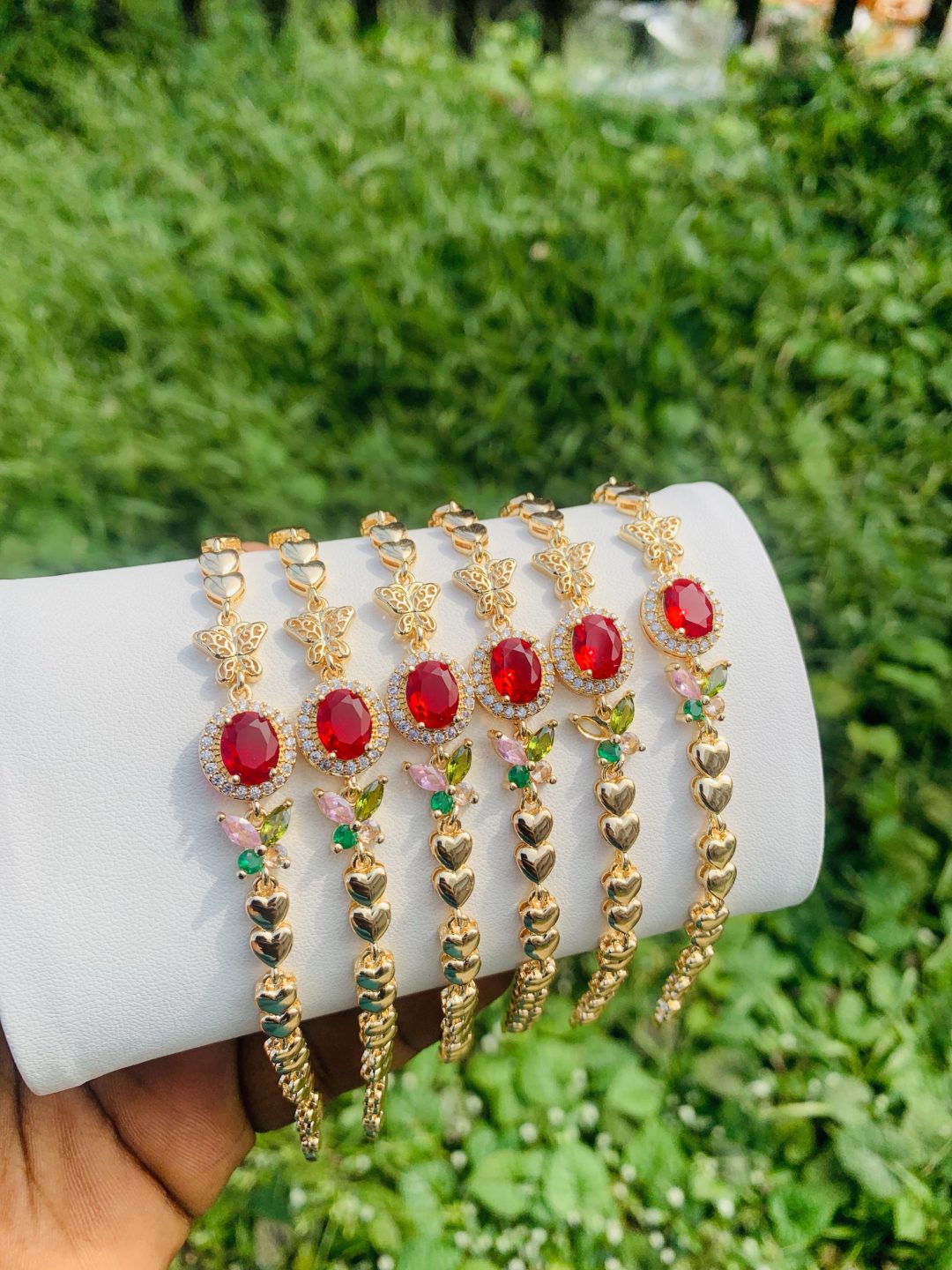 Half stone bracelet 011