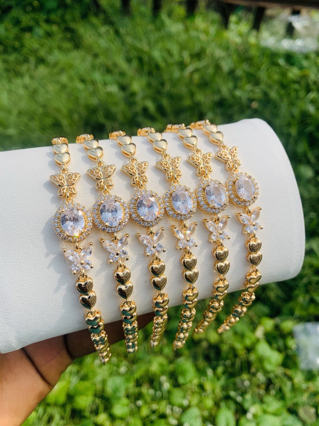 Half stone bracelet 012