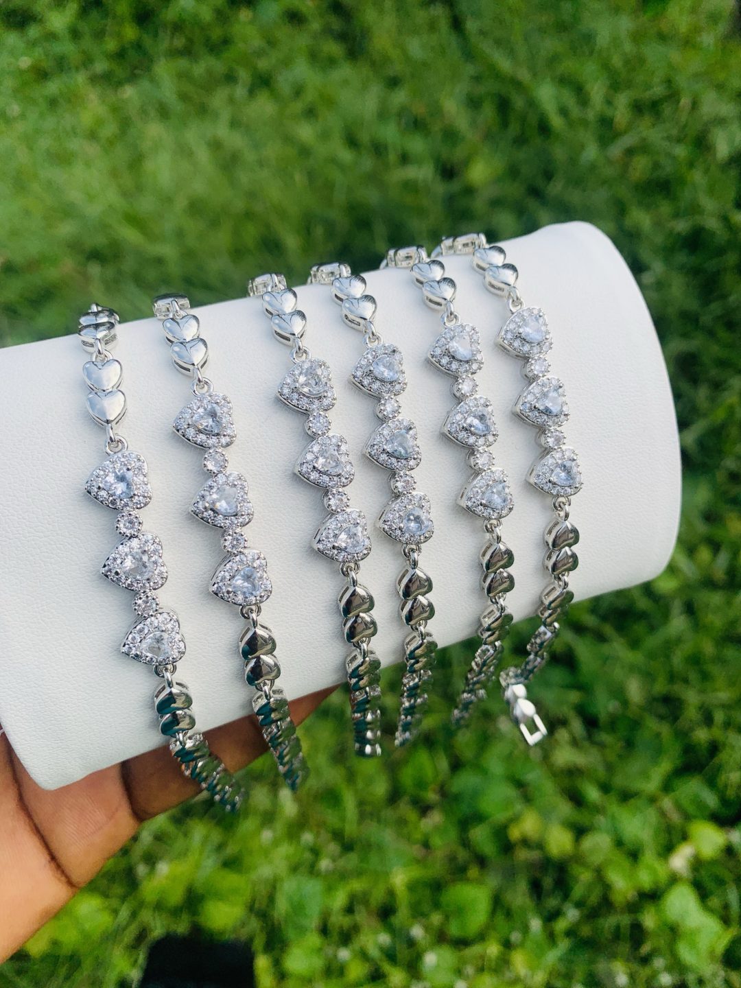 Half stone bracelet 014
