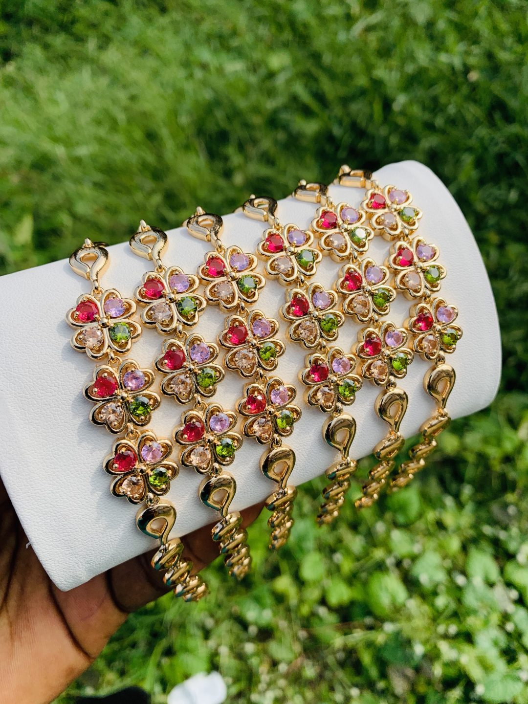 Half stone bracelet 015