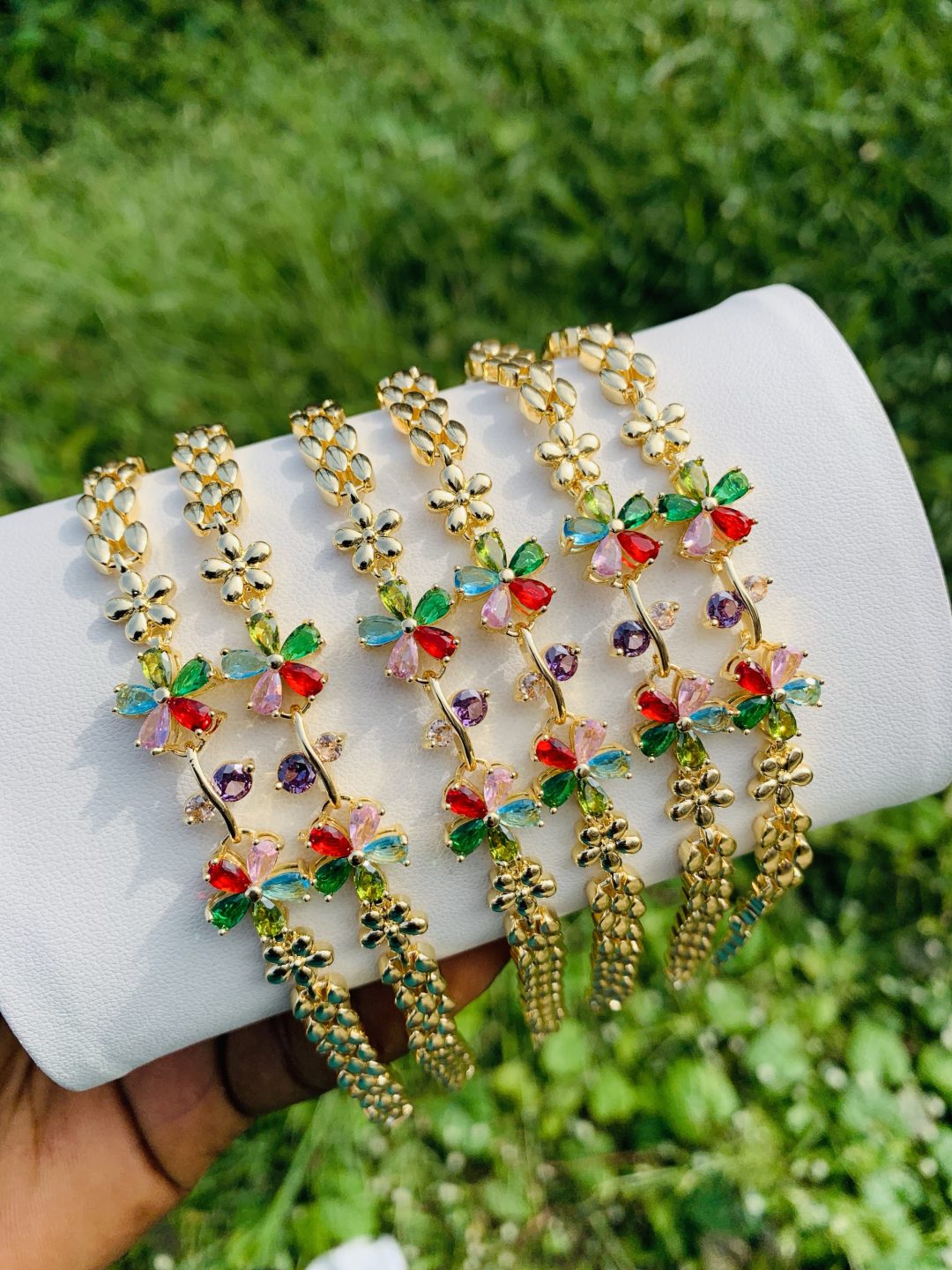 Half stone bracelet 017