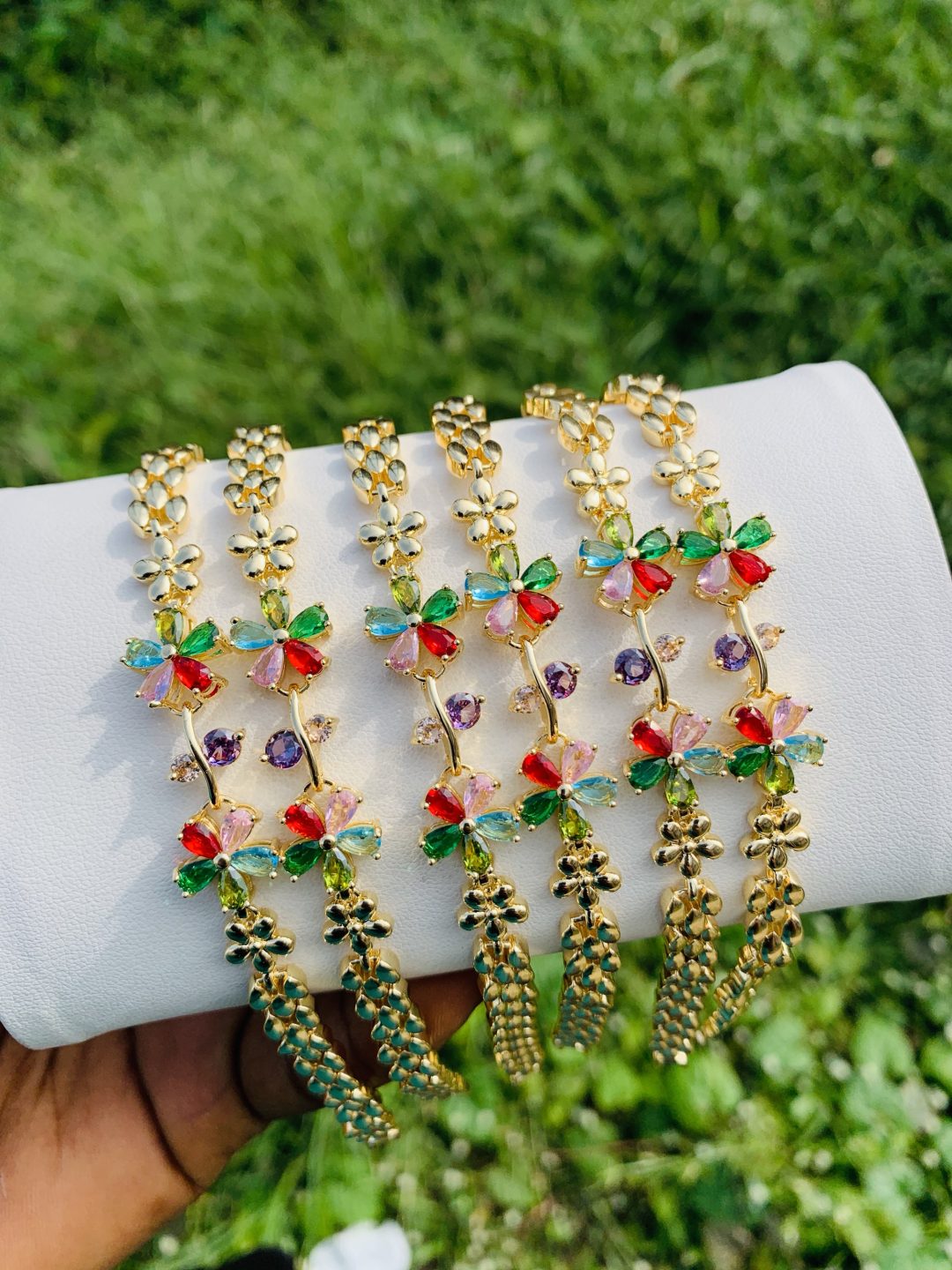 Half stone bracelet 017 - Image 2