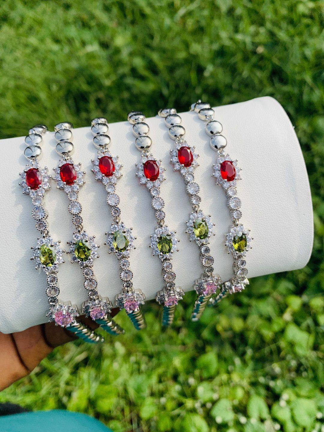 Half stone bracelet 021 - Image 2