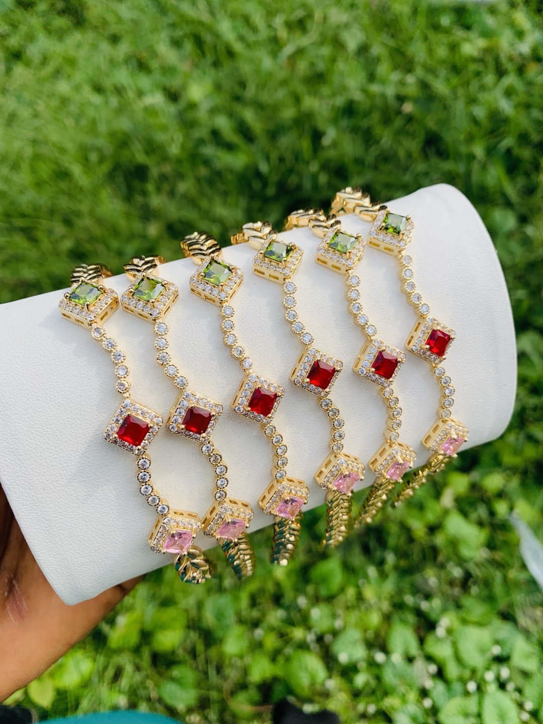 Half stone bracelet 025