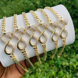 Half stone bracelet 027