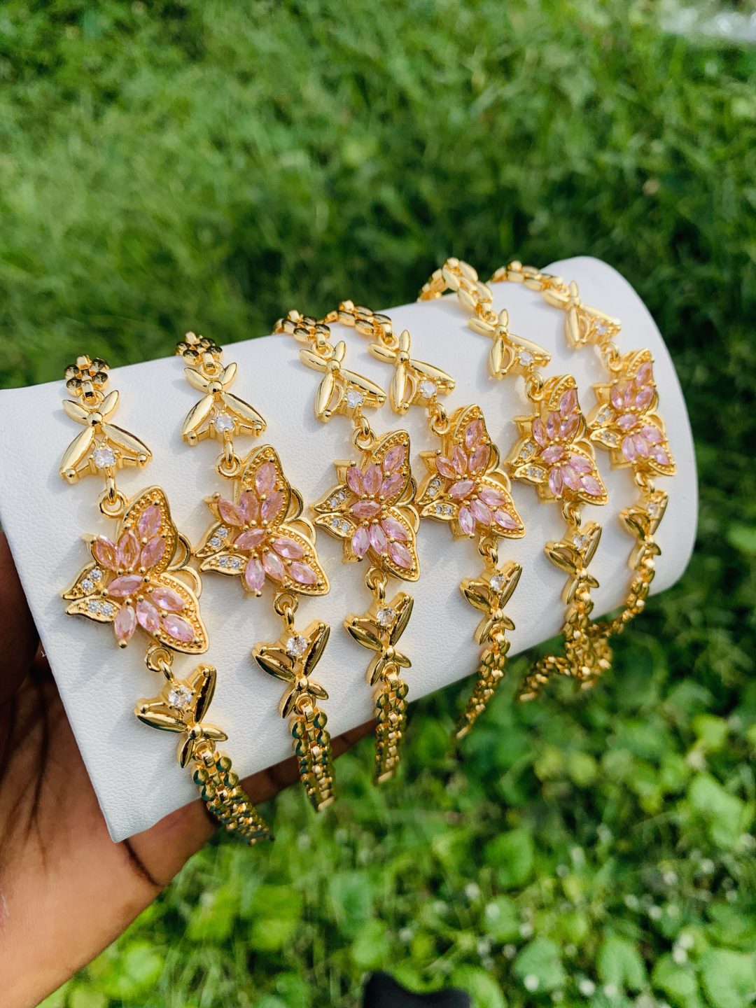 Half stone bracelet 028