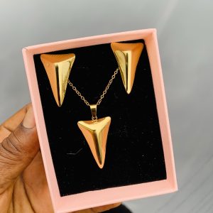 Luxury steel gold set comes with exact box 020