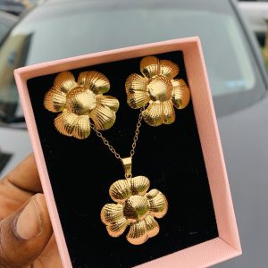 Luxury steel gold set comes with exact box 008