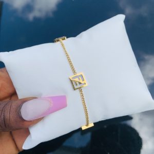 Titanium steel fendi bracelet