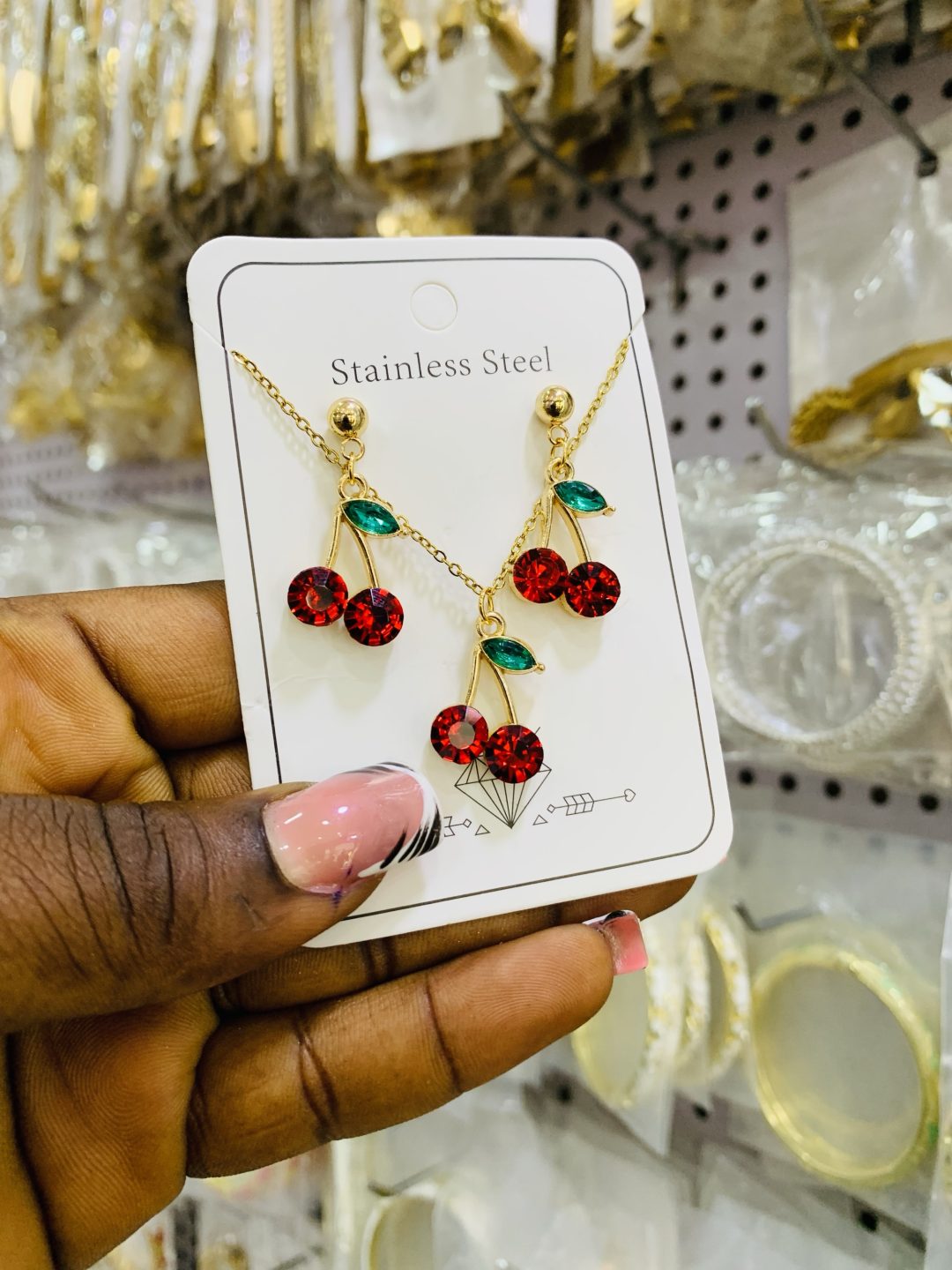 Cherry dainty necklace 004 - Image 2