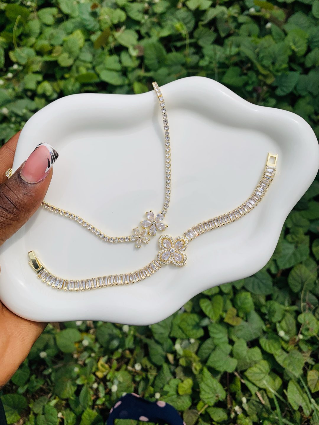 Tennis Necklace and Bracelet combo no box 001