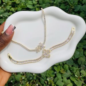 Tennis Necklace and Bracelet combo no box 001