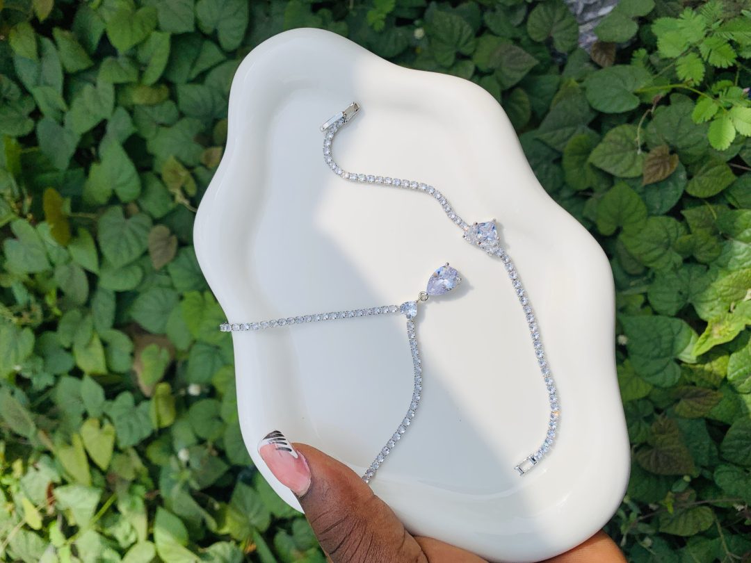 Tennis Necklace and Bracelet no box 004 - Image 2