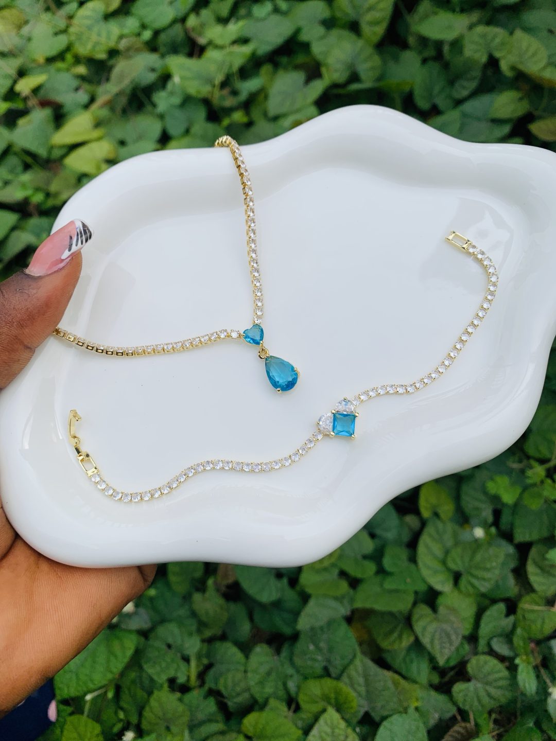 Tennis Necklace and Bracelet no box 005
