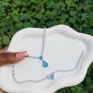 Tennis Necklace and Bracelet no box 007