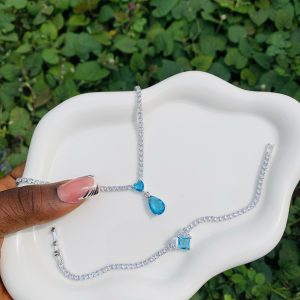 Tennis Necklace and Bracelet no box 007