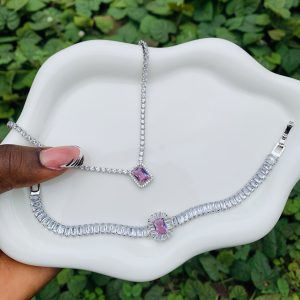 Tennis Necklace and Bracelet no box 009