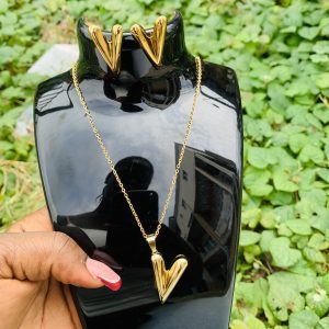V steel gold set