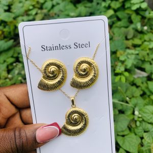 Stainless steel gold set 002
