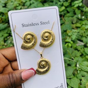 Stainless steel gold set 002