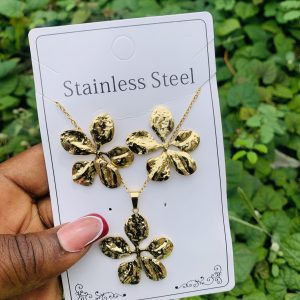 Stainless steel gold set 004