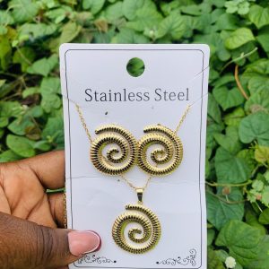 Stainless steel gold set 006