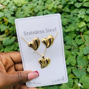 Stainless steel gold set 009