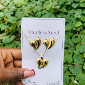 Stainless steel gold set 009