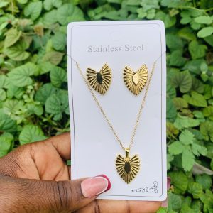 Stainless steel gold set 013