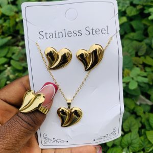 Stainless steel gold set 016