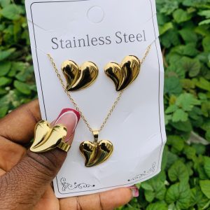 Stainless steel gold set 016