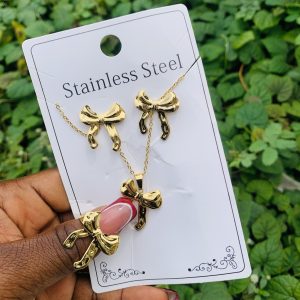 Stainless steel gold set 018