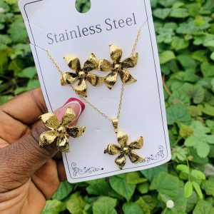 Stainless steel gold set 022