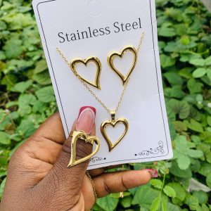 Stainless steel gold set 023