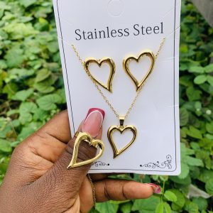 Stainless steel gold set 023