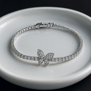 CZ QUALITY BUTTERFLY BRACELET