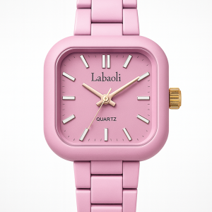 Labaoli light pink matte watch